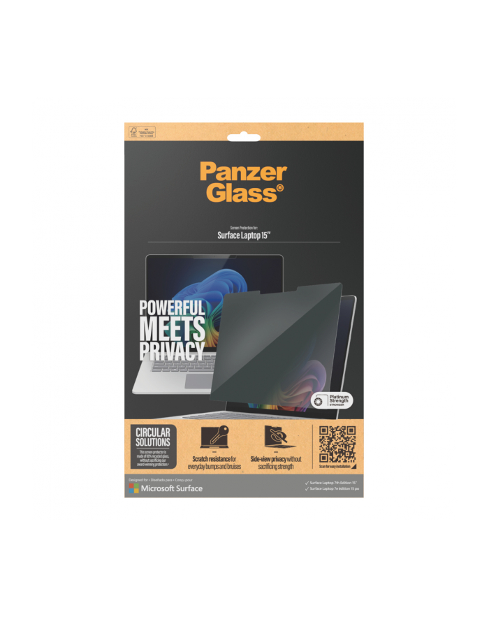 PanzerGlass Privacy Pczerwonyector Microsoft Surface 7th 15  UW główny