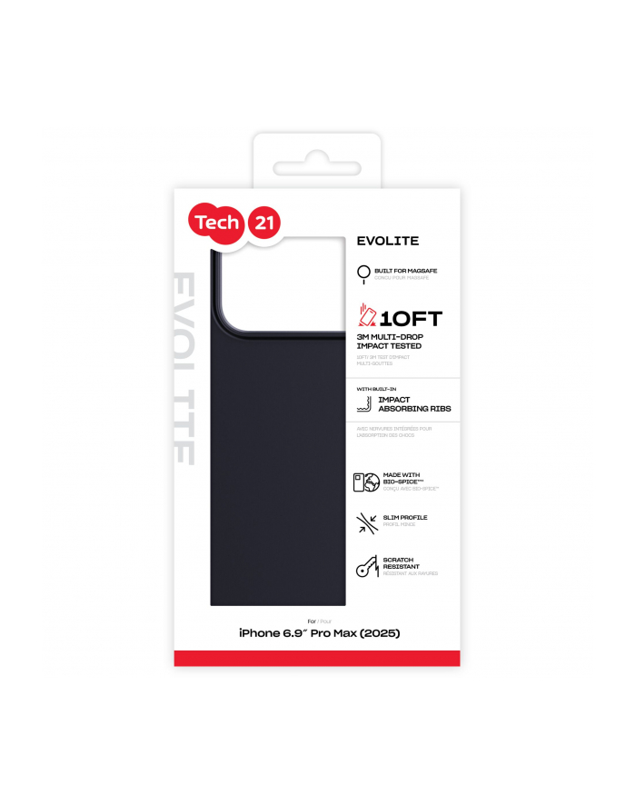 tech 21 Tech21 EvoLite etui MagSafe do iPhone17 Pro Max czarny główny