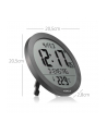 KIENZLE DCF Radio-Control.Wall Clock w.Room Temp.Display anthr. - nr 5
