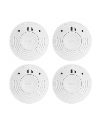 Alecto czujnik dymu z 10-letnia zywotnoscia baterii, Czteropak