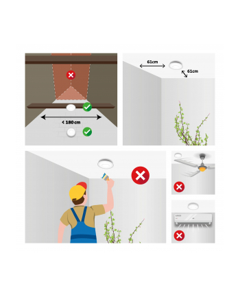 Alecto bezprzewodowy,sieciowalny czujnik dymu,10-lat, trzypak