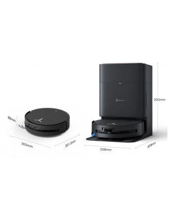 ECOVACS X9 PRO BLACK Saug-Wischroboter