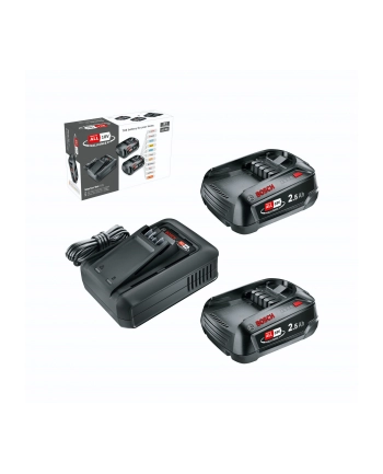 Bosch Starter-Set 18V 2x 2,5AH Akku + Ladegerät