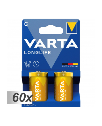 60x2 Varta Longlife Baby C LR 14