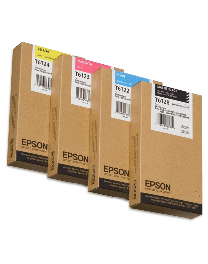 Epson Tintenpatrone matte czarny T 612  220 ml    T 6128N główny