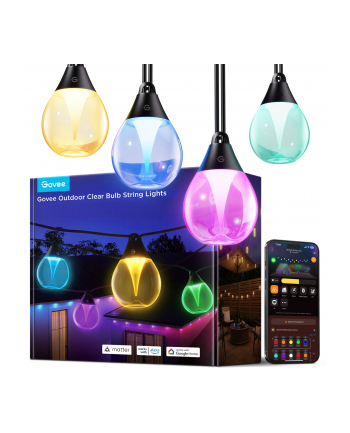 Govee Outdoor Clear Bulb String Lights 15m nr 2