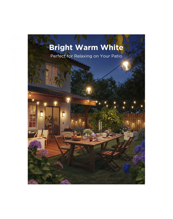 Govee Outdoor Clear Bulb String Lights 15m główny