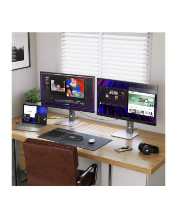 Alogic ASPEKT 32  UHD Matt Docking Monitor Silver
