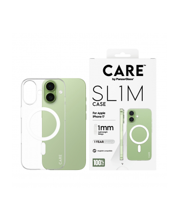 PanzerGlass CARE SL1M Case Transparent w. MagSafe iP 17