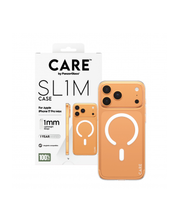 PanzerGlass CARE SL1M Case Transp. w. MagSafe iP 17 Pro nr 1