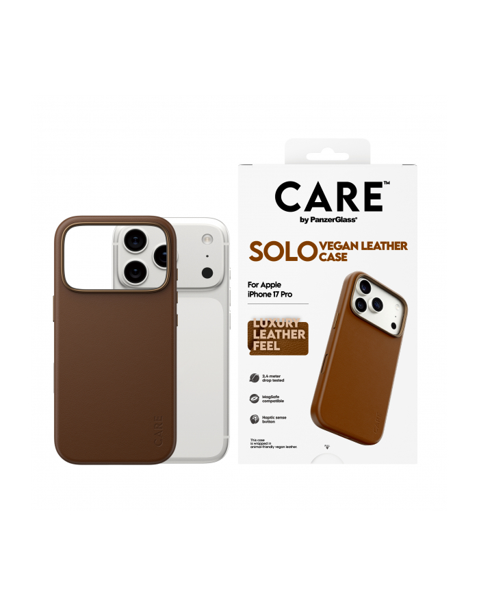 PanzerGlass CARE Solo Case Brown iP 17 Pro główny
