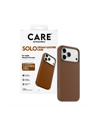 PanzerGlass CARE Solo Case Brown iP 17 Pro Max