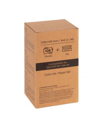 umax-hiti HiTi KP-108 IN 10x15 cm Papier und Farbband (108 Blatt)