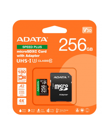 ADATA SPEED PLUS microSDXC 256 GB, memory card (UHS-I U3, Class 10, V30, A2) nr 2