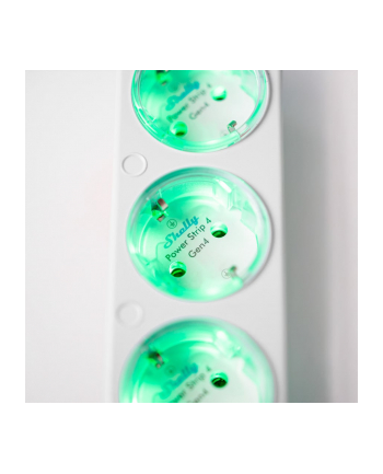 Shelly Power Strip 4 Gen4 BIAŁY, 1.5 meter cable, with energy measurement