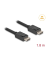 DeLOCK cable DisplayPort 2.1 male > DisplayPort male, 16K, 80 Gbps black, 1.8 meters - nr 5