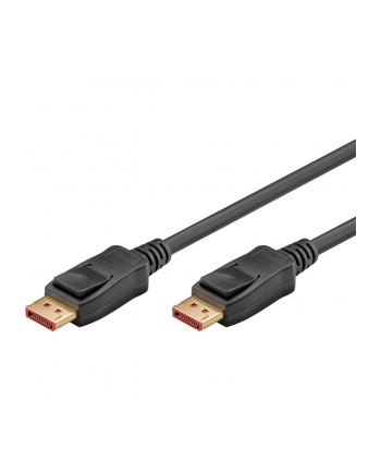 goobay DisplayPort 2.1 cable, certified, 16K @ 60Hz, 80 Gbit/s, black, 1 meter, VESA certification nr 2