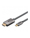 goobay USB textile adapter cable, USB-C plug > HDMI plug, 4K / 60Hz black/silver, 2 meters - nr 2