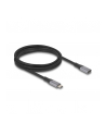DeLOCK USB4 Gen 3x2 extension cable 40 Gbps, USB-C male > USB-C female black/grey, 2 meters, PD 3.1, charging with 240 watts - nr 5