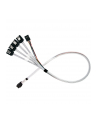 silverstone technology SilverStone adapter cable SST-CPS05-RE, mini-SAS SFF 8643 > 4x SATA light blue, 60cm - nr 2