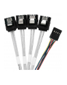 silverstone technology SilverStone adapter cable SST-CPS05-RE, mini-SAS SFF 8643 > 4x SATA light blue, 60cm - nr 3