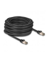 DeLOCK RJ-45 network cable Cat.6a U/FTP ultra flexible black, 15 meters, inner stainless steel jacket - nr 5