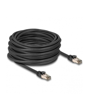 DeLOCK RJ-45 network cable Cat.6a U/FTP ultra flexible black, 15 meters, inner stainless steel jacket nr 2