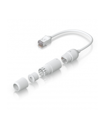Ubiquiti Easy Cable Cat.6a F/UTP extension cable, 2-pack BIAŁY, 15cm cable, waterproof cap nr 1