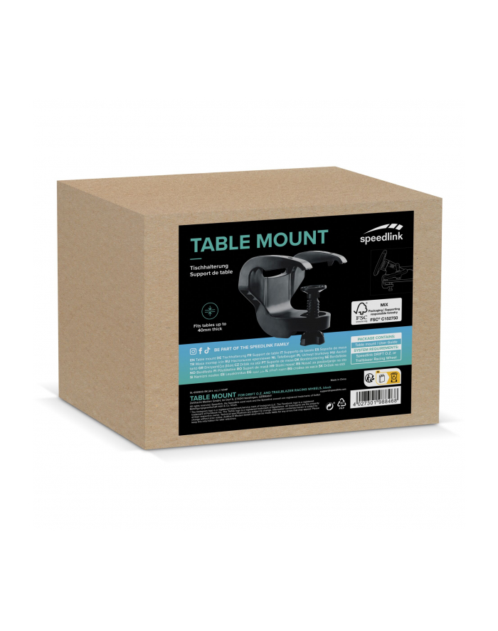 Speedlink Table Mount for DRIFT O.Z 'amp; TRAILBLAZER Racing Wheel główny