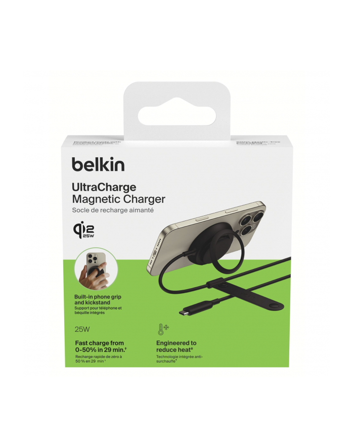 Belkin UltraCharge Ladepad Qi2 25W ohne Netzteil sw  WIA014hqBK główny