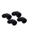 Alphacool Eiszapfen 16/10mm screw-in fitting, 90° czerwonyatable, G1/4, black connection, for soft tubing (PVC, silicone, neoprene) - nr 6