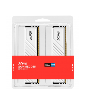 ADATA DDR4 - 64GB - 3200 - CL - 16 (2x 32 GB) dual kit, memory (BIAŁY, AX4U320032G16A-DTWHD35, XPG Gammix D35, INTEL XMP)