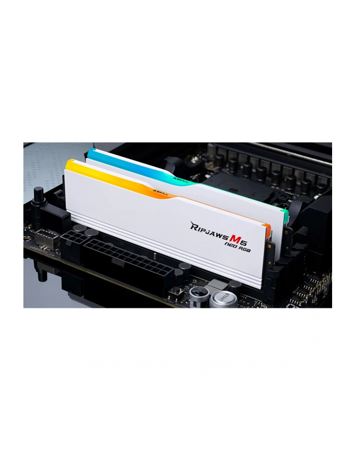 G.Skill DDR5 - 64GB - 6000 - CL - 28 (2x 32 GB) dual kit (BIAŁY, F5-6000J2836G32GX2-RM5NRW, Ripjaws M5 Neo RGB, AMD EXPO) główny