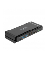 DeLOCK DisplayPort 1.4 KVM Switch, 8K 60Hz, USB 3.2 Gen 1, Audio, KVM Switch (grey/black) - nr 1