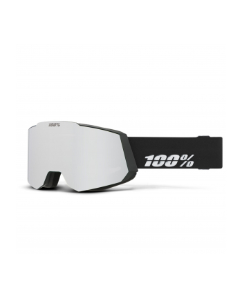 100% 100percent SNOW - SNOWCRAFT Goggle Black HiPER Silver Mirror nr 1