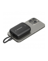 goobay power bank 10,000 mAh, integrated USB-C cable 13cm, 20 watt black, 10 Ah, 1x USB-A, 2x USB-C, PD, QC - nr 10