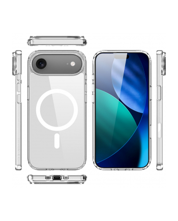 Nevox StyleShell SHOCKFlex, transparent phone case, iPhone 17 Air, compatible with MagSafe