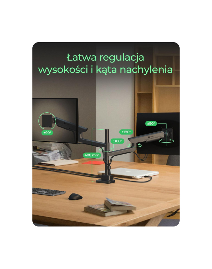 ICY BOX IB-MS702-T Monitorständer dla 2 Monitore główny