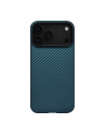 Pitaka Ultra-Slim Case for iPhone 17 Pro Blue/Grey Twill - nr 1