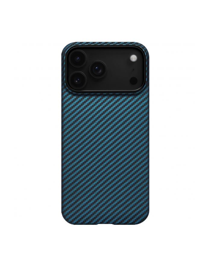 Pitaka Ultra-Slim Case for iPhone 17 Pro Blue/Grey Twill główny