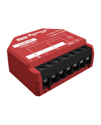 Shelly 1PM Gen3, relay (red, pack of 2)