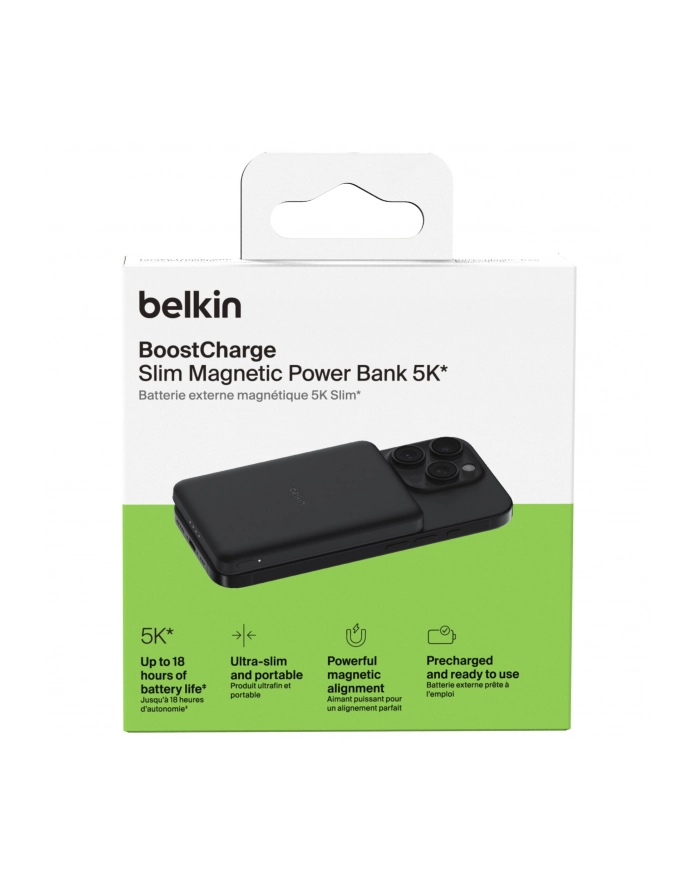 Belkin BoostCharge Slim 5000mAh mag.Powerb. 7,5W schw.BPD010hqBK główny