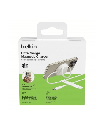 Belkin UltraCharge Ladepad Qi2 25W mit Netzteil biały WIA014kqWH