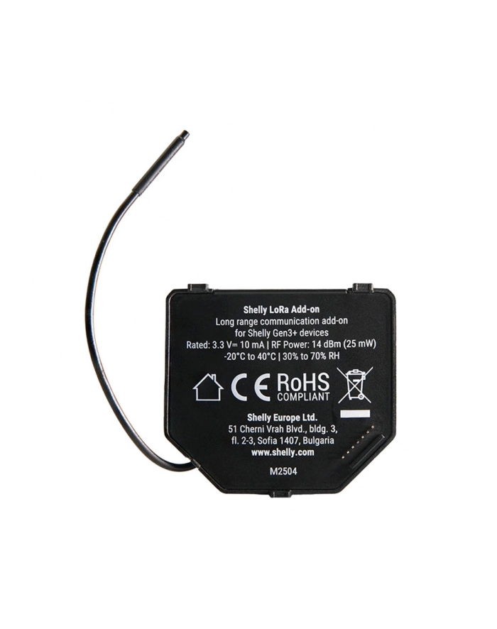 Shelly LoRa add-on, radio module black główny