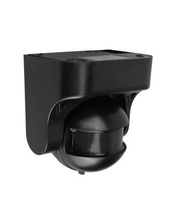 Czujnik ruchu PIR Maclean MCE358 B/B, na podczerwień, IP44, czarny z czarną przesłoną, zasięg 12m, max. obciążenie 300/1200W