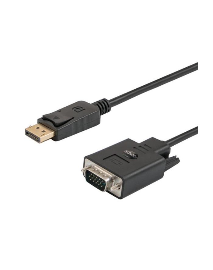 Kabel adapter Display Port do VGA SAVIO CL-203 1,8m główny