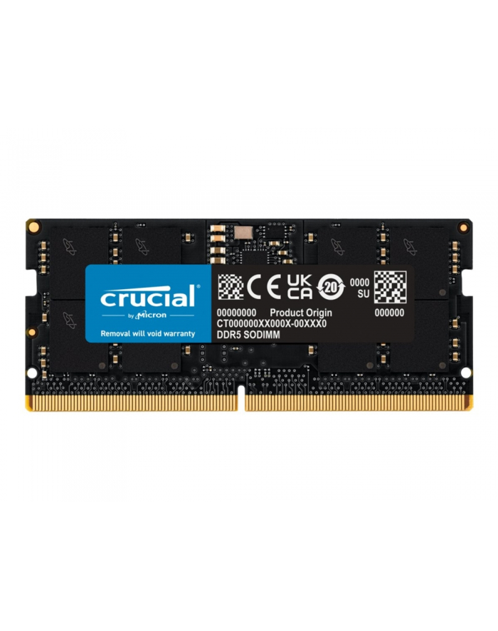 Pamięć SODIMM DDR5 Crucial 16GB (1x16GB) 5600MHz CL46 1,1V Tray główny