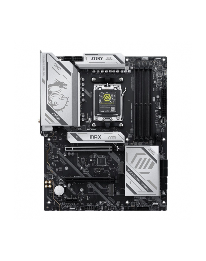 Płyta MSI MAG X870E GAMING MAX WIFI /AMD X870/DDR5/SATA3/M.2/USB4/WiFi/BT/PCIe5.0/AM5/ATX główny