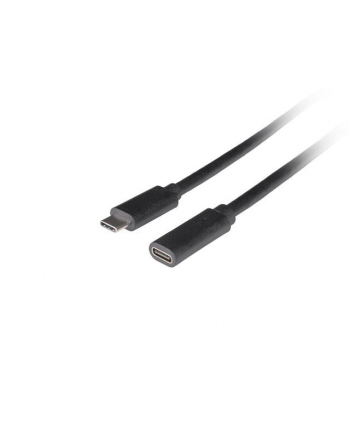 Przedłużacz Lanberg USB-C M/F 3.1 0,5m czarny nr 1