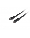 Przedłużacz Lanberg USB-C M/F 3.1 1,5m czarny - nr 1